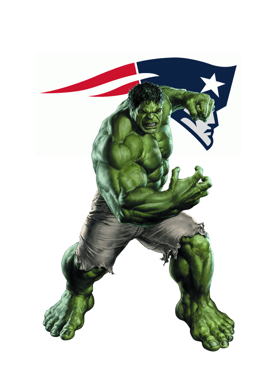 New England Patriots Hulk Logo vinyl decal